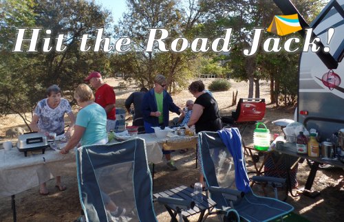 Local Lemoore explorers prepare for a pot-luck on one of the Lemoore RV Club's recent excursions.